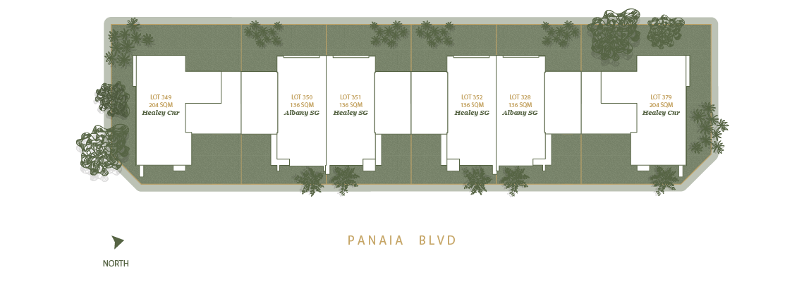 Melaleuca Townhouses Site Plan Olivia, Truganina