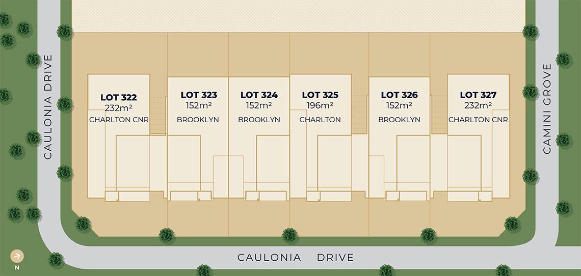 Site Plan - Soho Living Verge Townhouse Release Olivia, Truganina